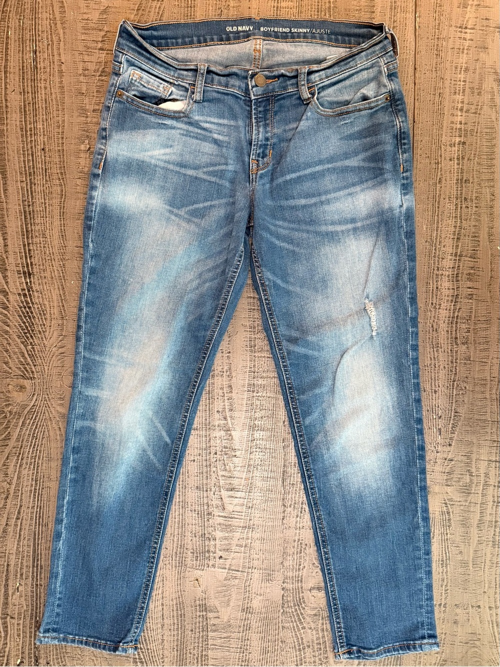 Old Navy Skinny Jeans - Light Blue Wash with Fading